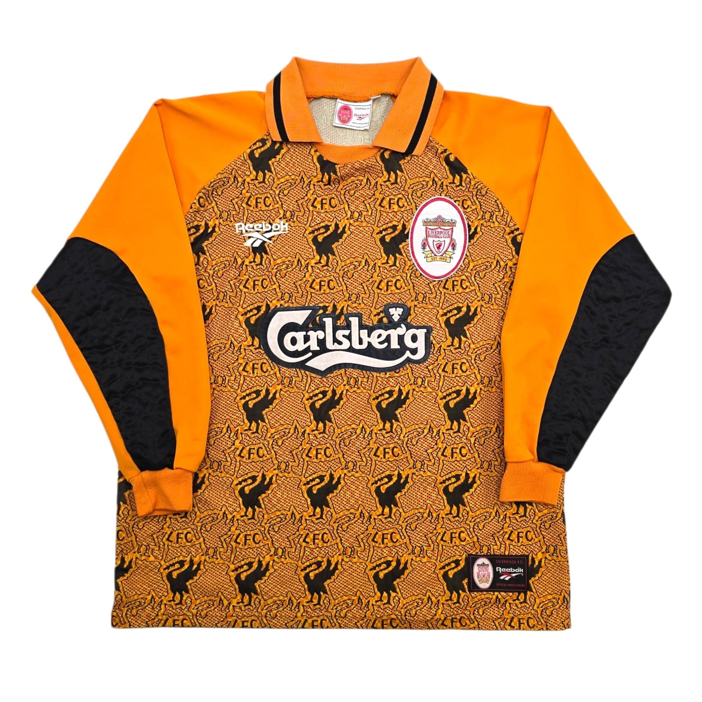 1996/97 Liverpool Goal Keeper Football Shirt (M) Reebok
