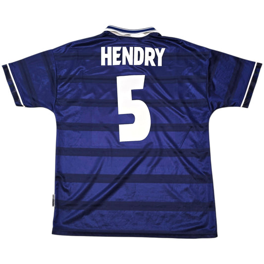 1998/00 Scotland Home Football Shirt (L) Umbro #5 Hendry