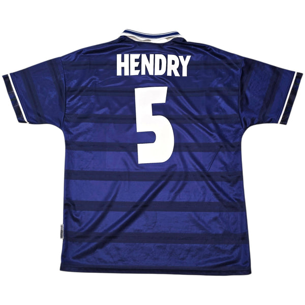 1998/00 Scotland Home Football Shirt (L) Umbro #5 Hendry
