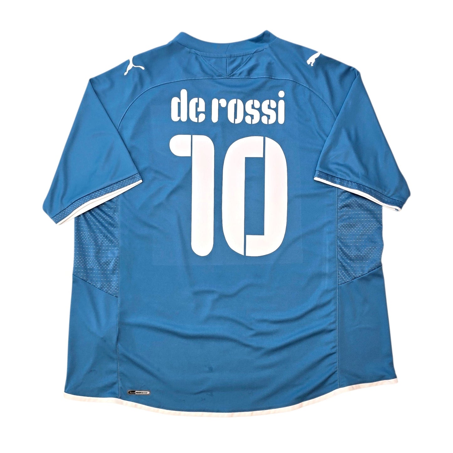 2009/10 Italy Home Football Shirt (XL) Puma #10 De Rossi (Conferations Cup)