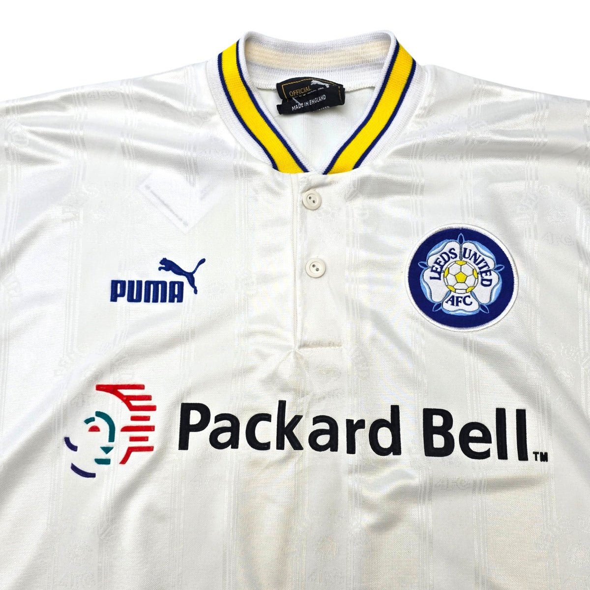 1996/98 Leeds United Home Football Shirt (M) Puma