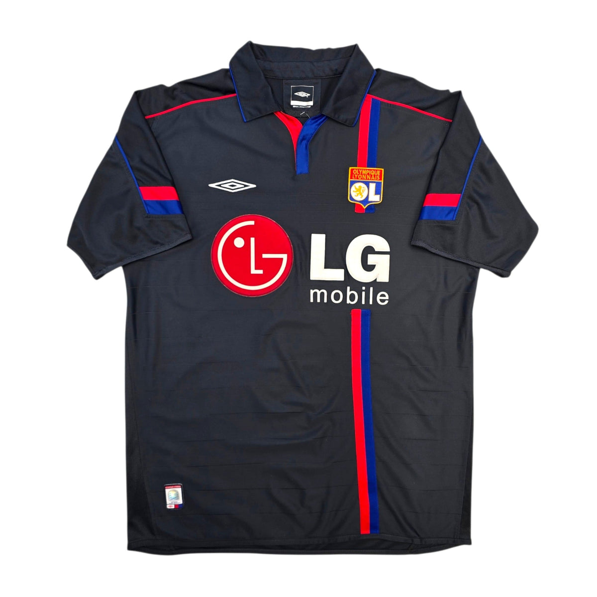2004/05 Olympique Lyonnais Away Football Shirt (XL) Umbro #8 Juninho