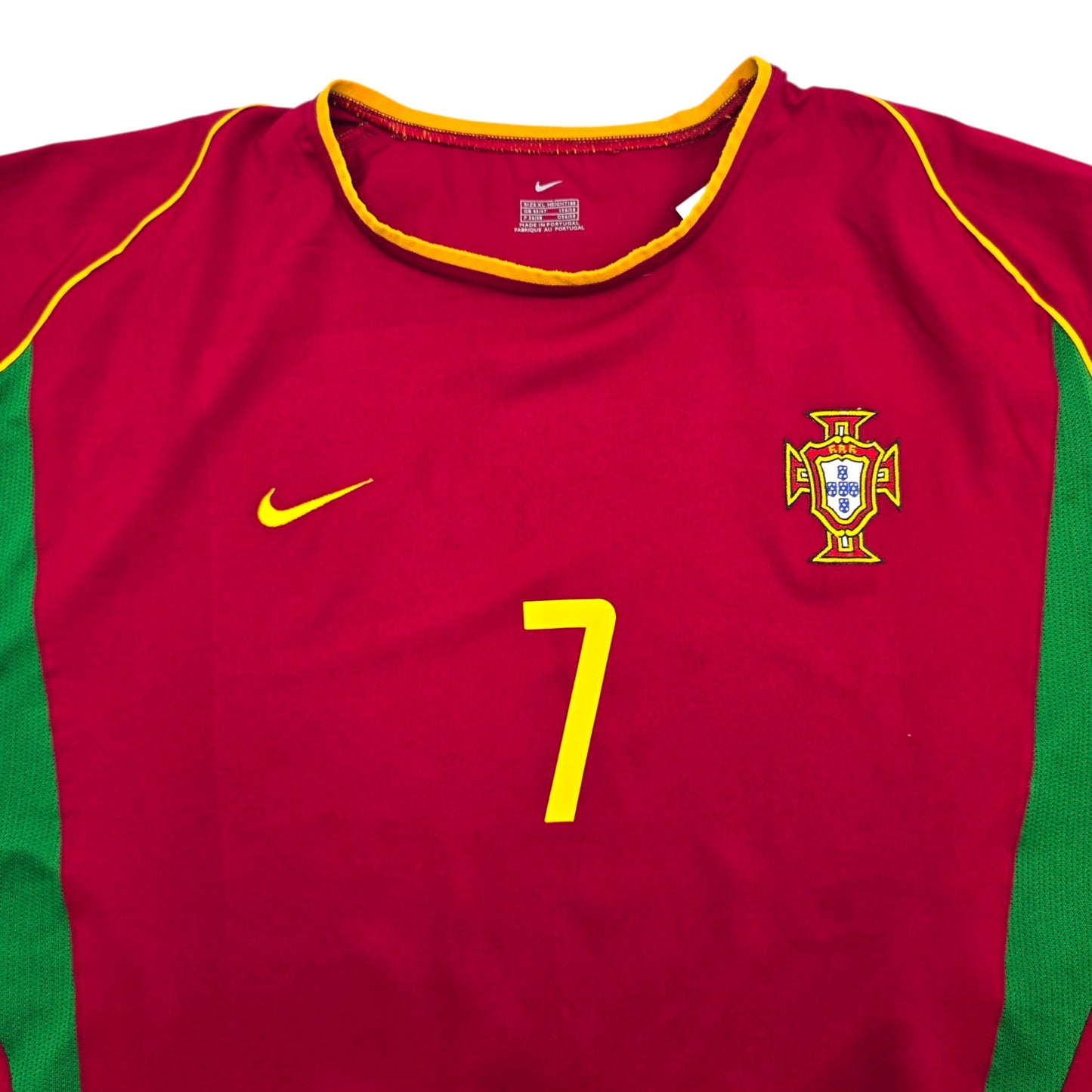 2002/04 Portugal Home Football Shirt (XL) Nike #7 Figo