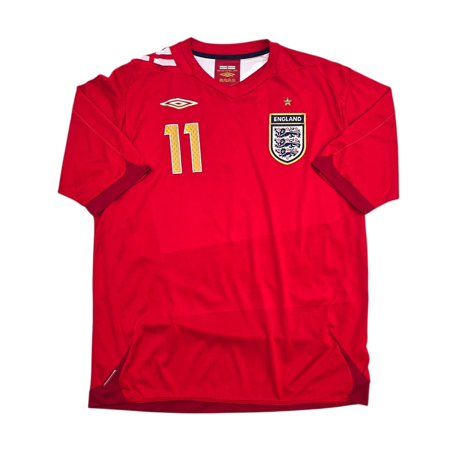 2006/08 England Away Football Shirt (XL) Umbro #11 J. Cole