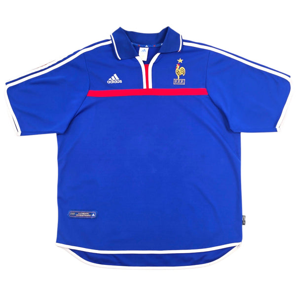 2000/02 France Home Football Shirt (XL) Adidas