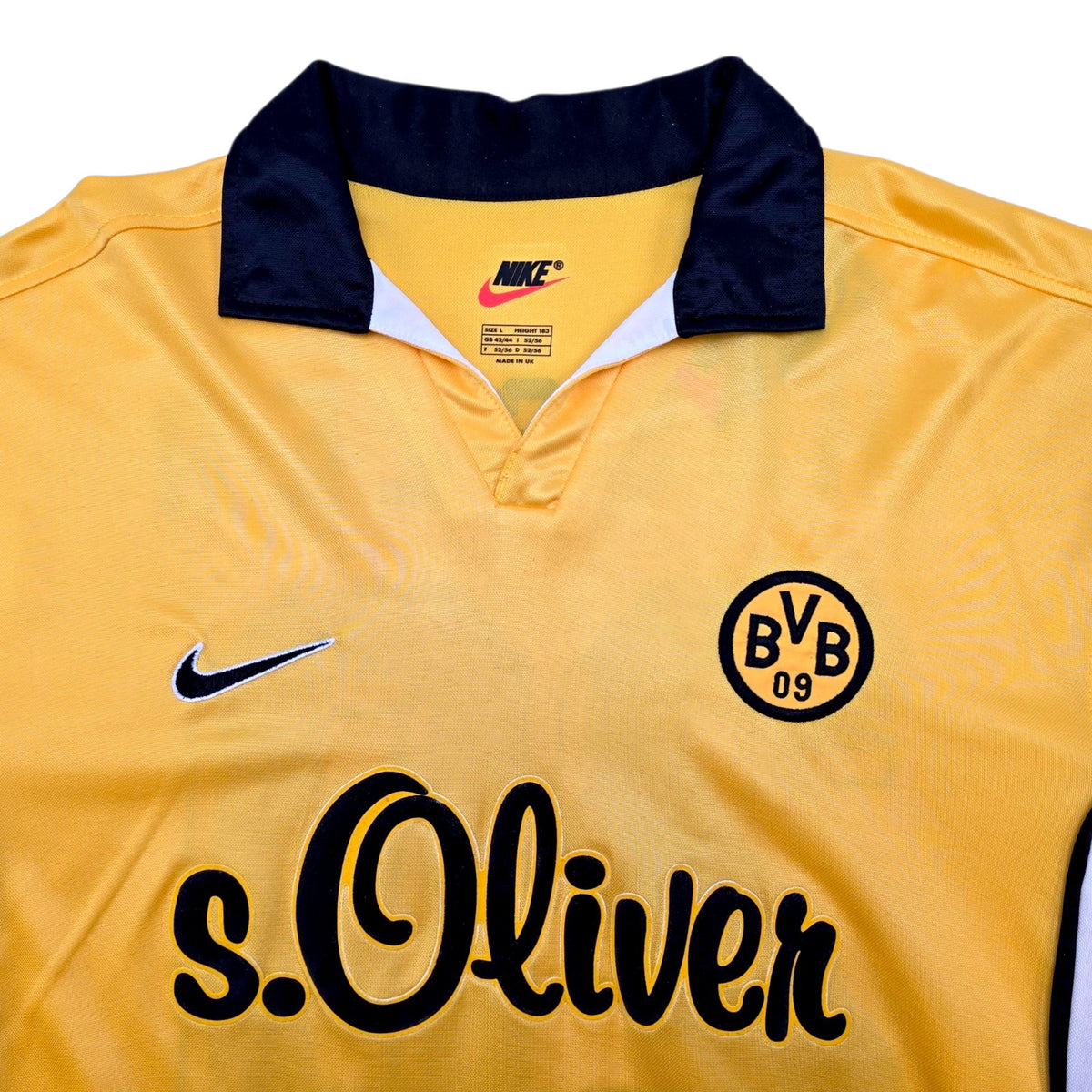 1998/00 Dortmund Home Football Shirt (L) Nike #20 Hassler
