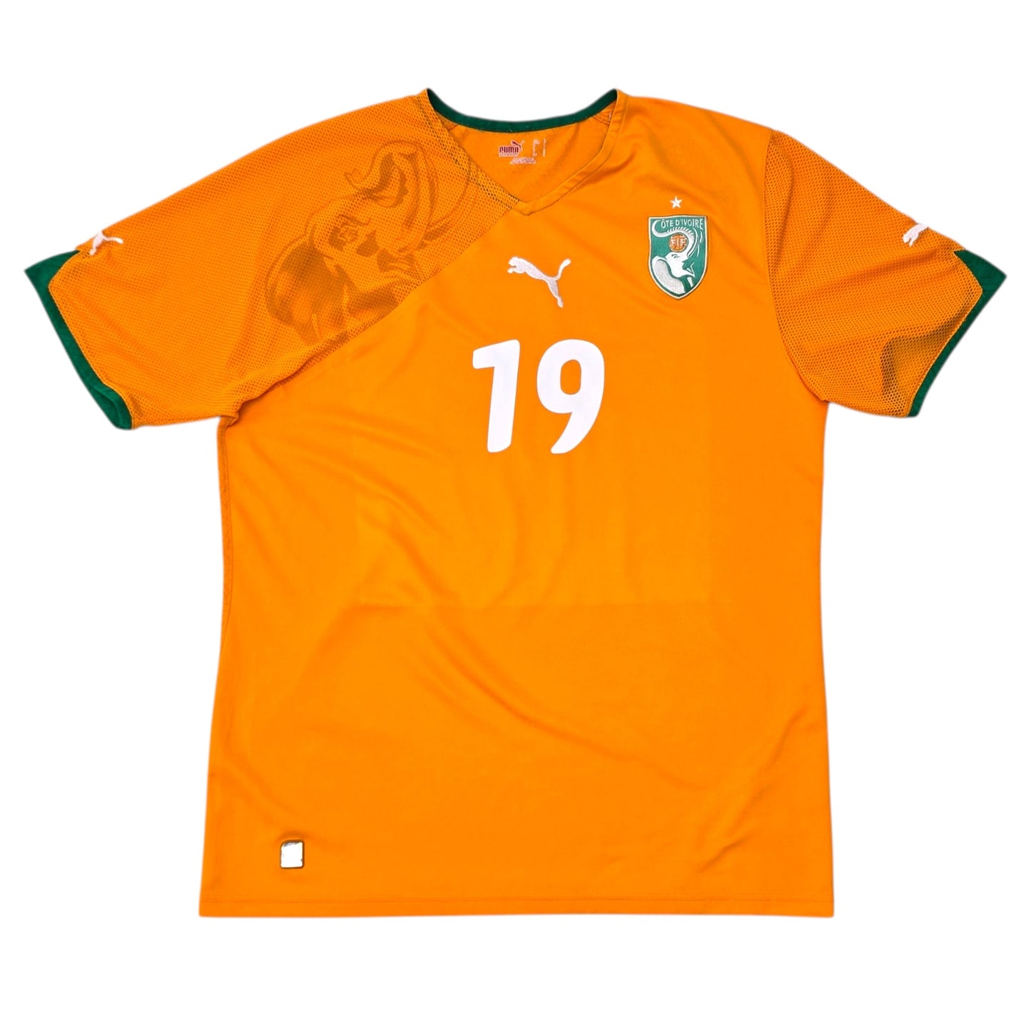 2010/11 Ivory Coast Home Football Shirt (L) Puma #19 Toure Yaya