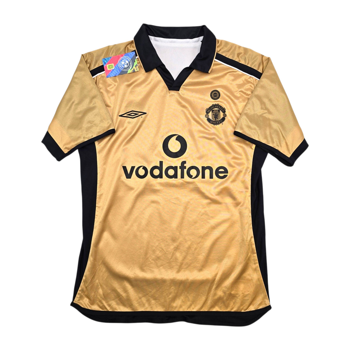 2001/02 Manchester United Away Football Shirt (M) Umbro (Centenary)