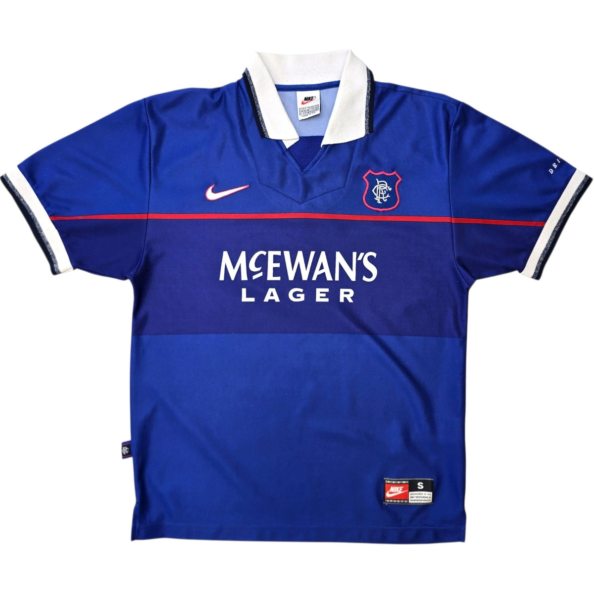 1997/99 Glasgow Rangers Home Football Shirt (S) Nike