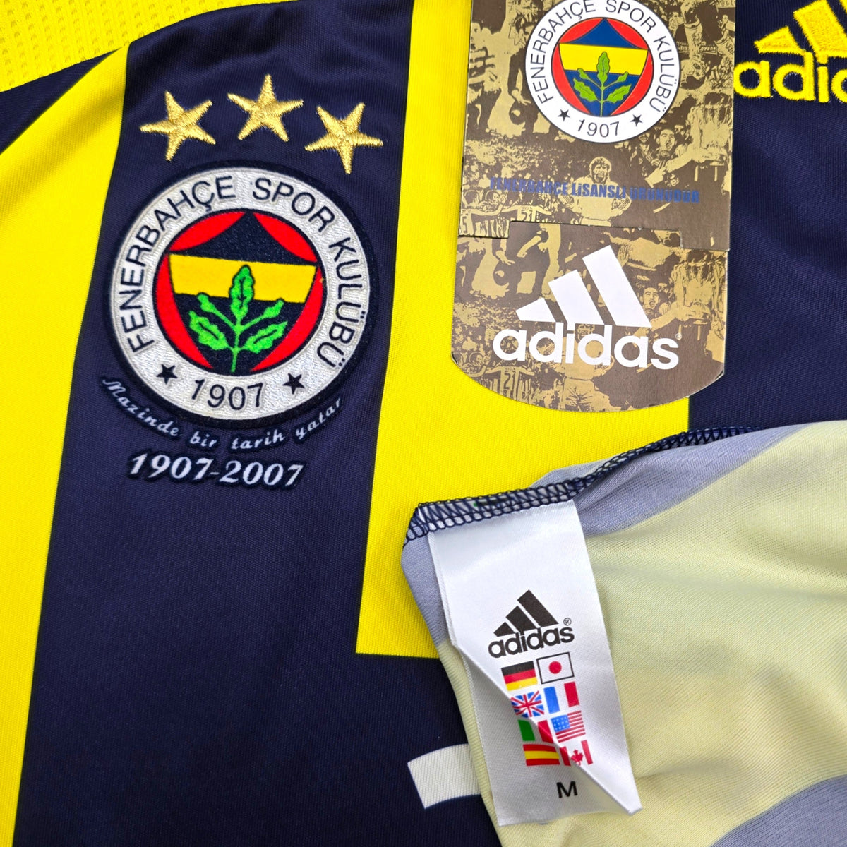 2007/08 Fenerbahce Home Football Shirt (M) Adidas #3 R. Carlos (BNWTs)