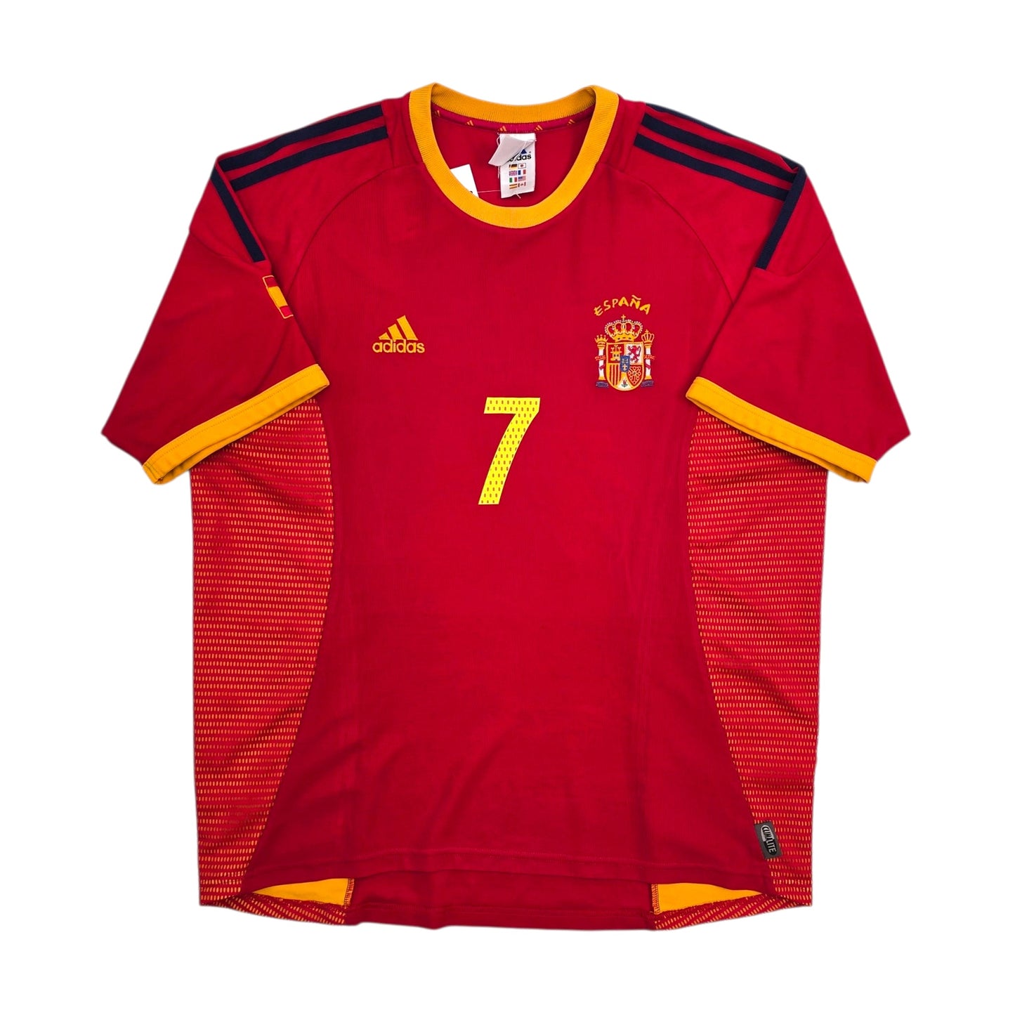 2002/04 Spain Home Football Shirt (L) Adidas #7 Raul