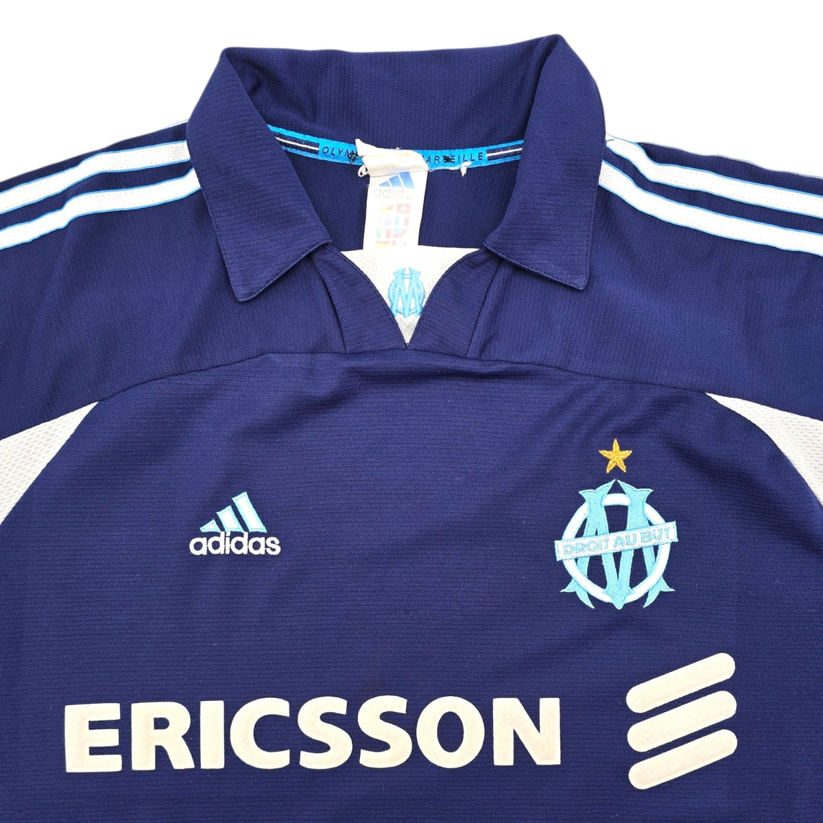 1999/00 Olympique Marseille Away Football Shirt (XL) Adidas #7 Pires