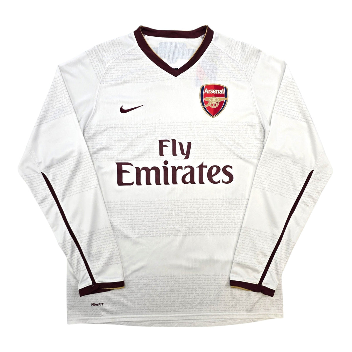 2007/08 Arsenal Away Football Shirt (M) Nike