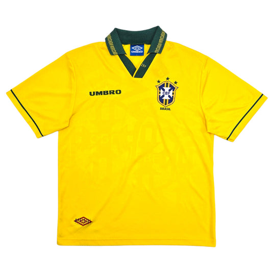 1993/94 Brazil Home Football Shirt (L) Umbro