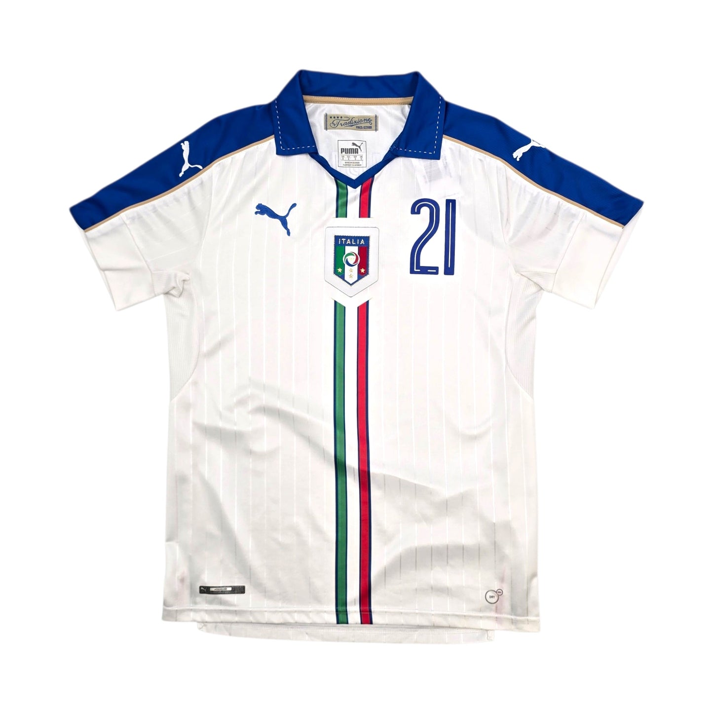 2016/17 Italy Away Football Shirt (S) Puma #21 Pirlo