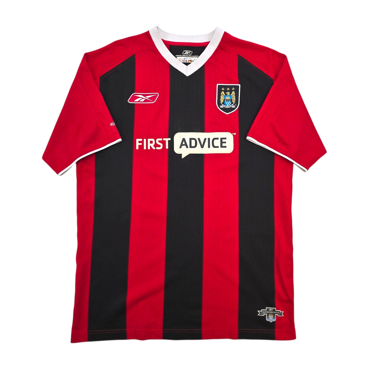 2003/04 Manchester City Away Football Shirt (M) Reebok