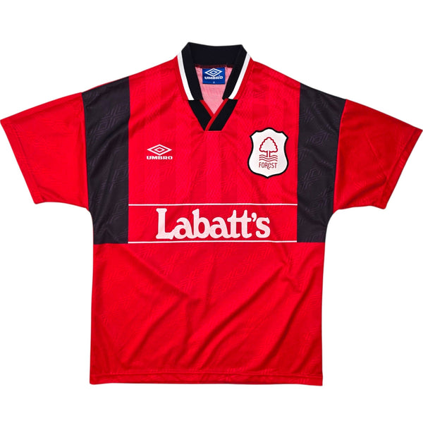 1994/96 Nottingham Forest Home Football Shirt (M) Umbro