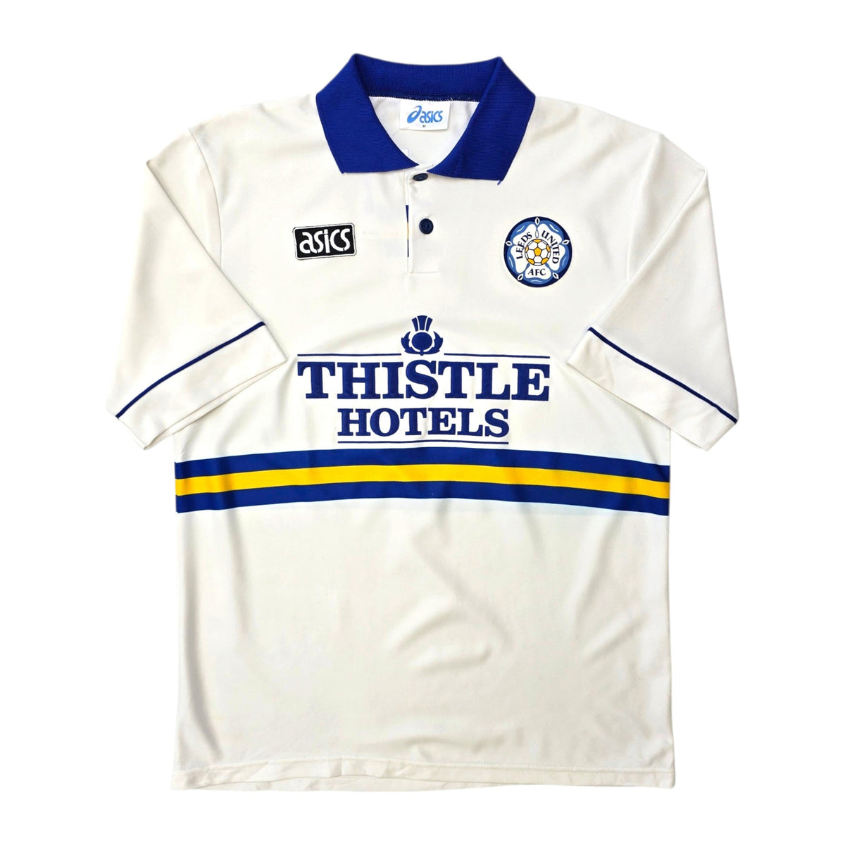 1993/95 Leeds United Home Football Shirt (M) Asics