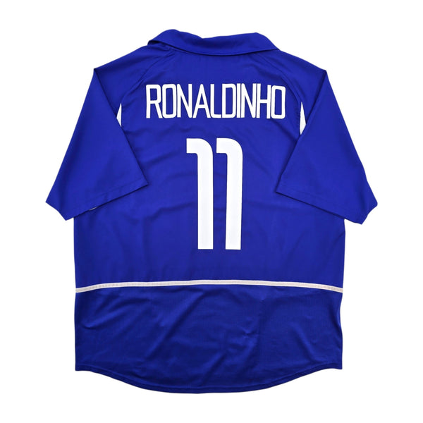 2002/04 Brazil Away Football Shirt (XL) Nike #11 Ronaldinho