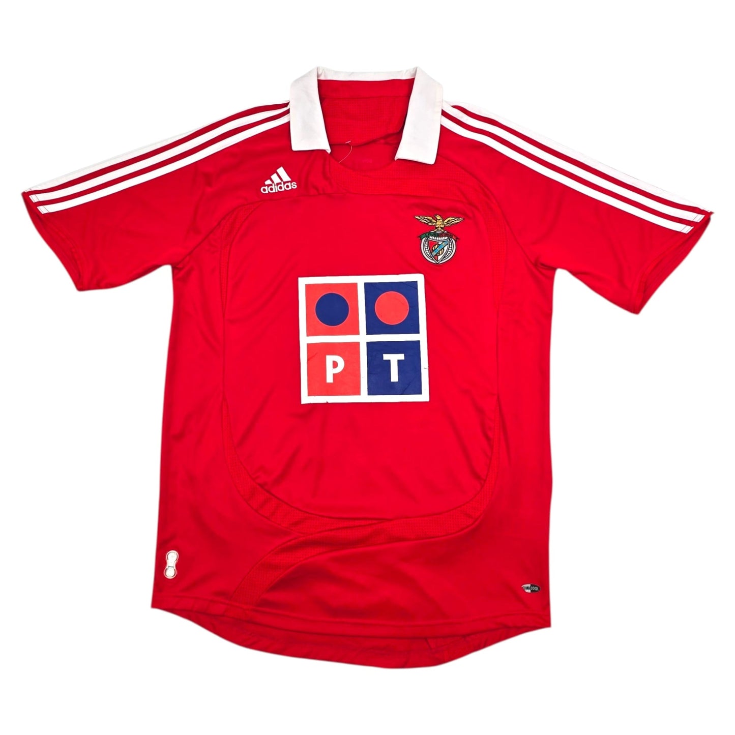 2007/08 Benfica Home Football Shirt (M) Adidas #20 Di Maria