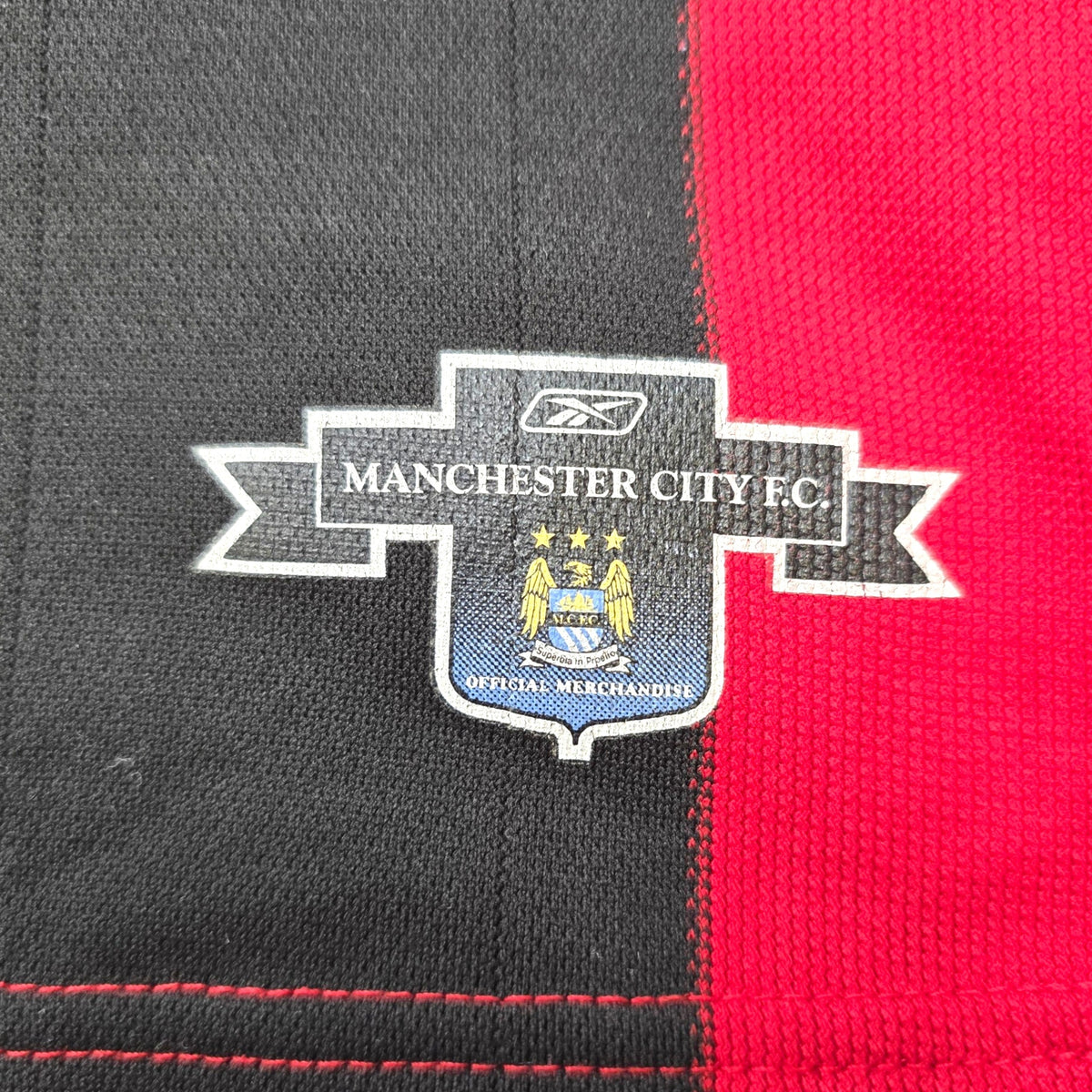2003/04 Manchester City Away Football Shirt (M) Reebok