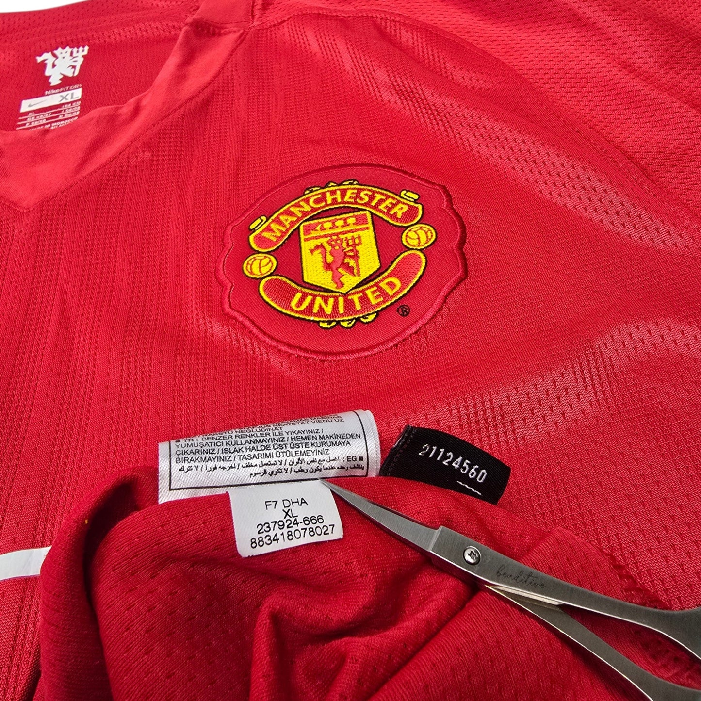 2007/09 Manchester United Home Football Shirt (XL) Nike #17 Nani
