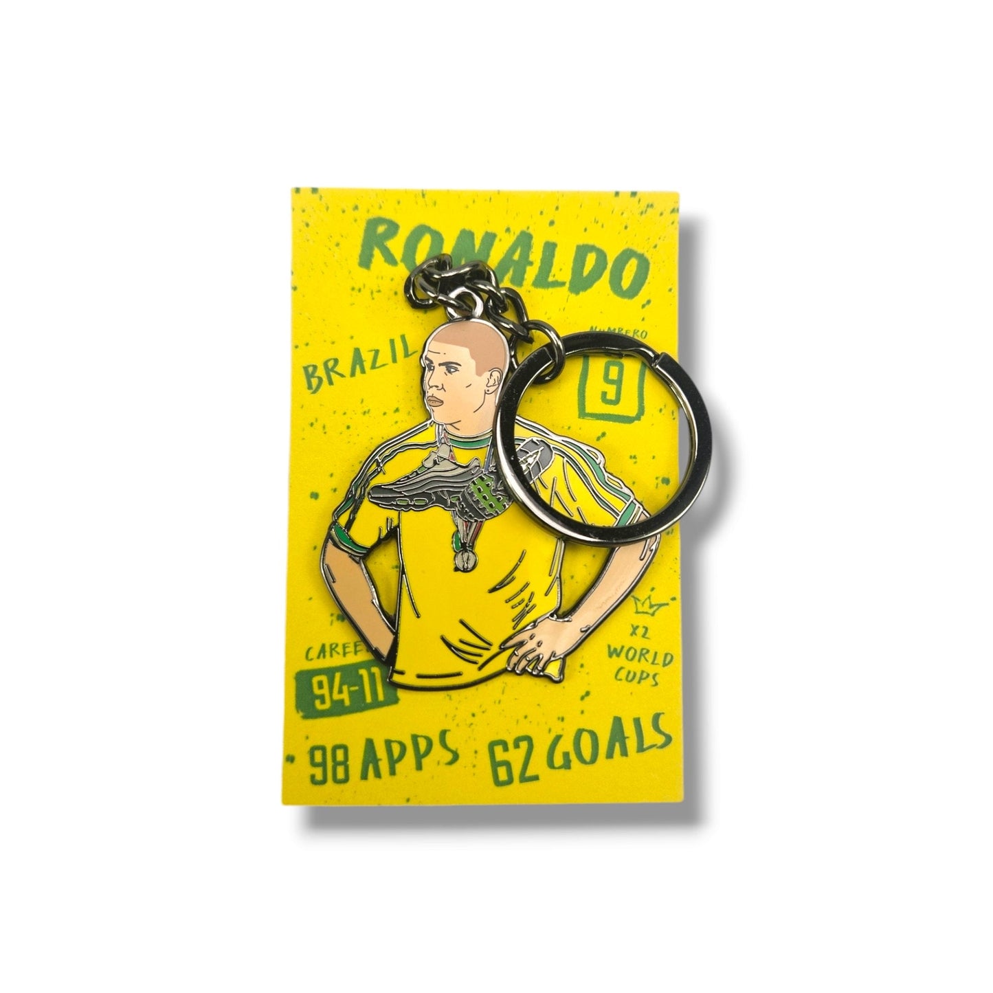 Ronaldo R9 - Brazil Football Icon Keyring