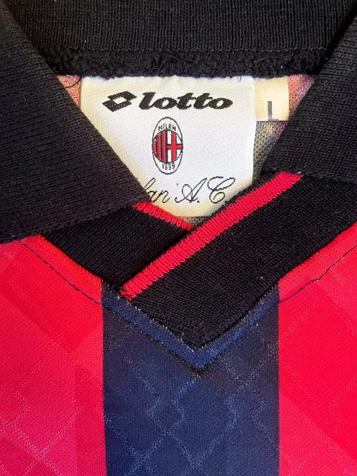 Store Shirt • AC Milan • 1995 • Lotto • Home • Size L - Calcio 90