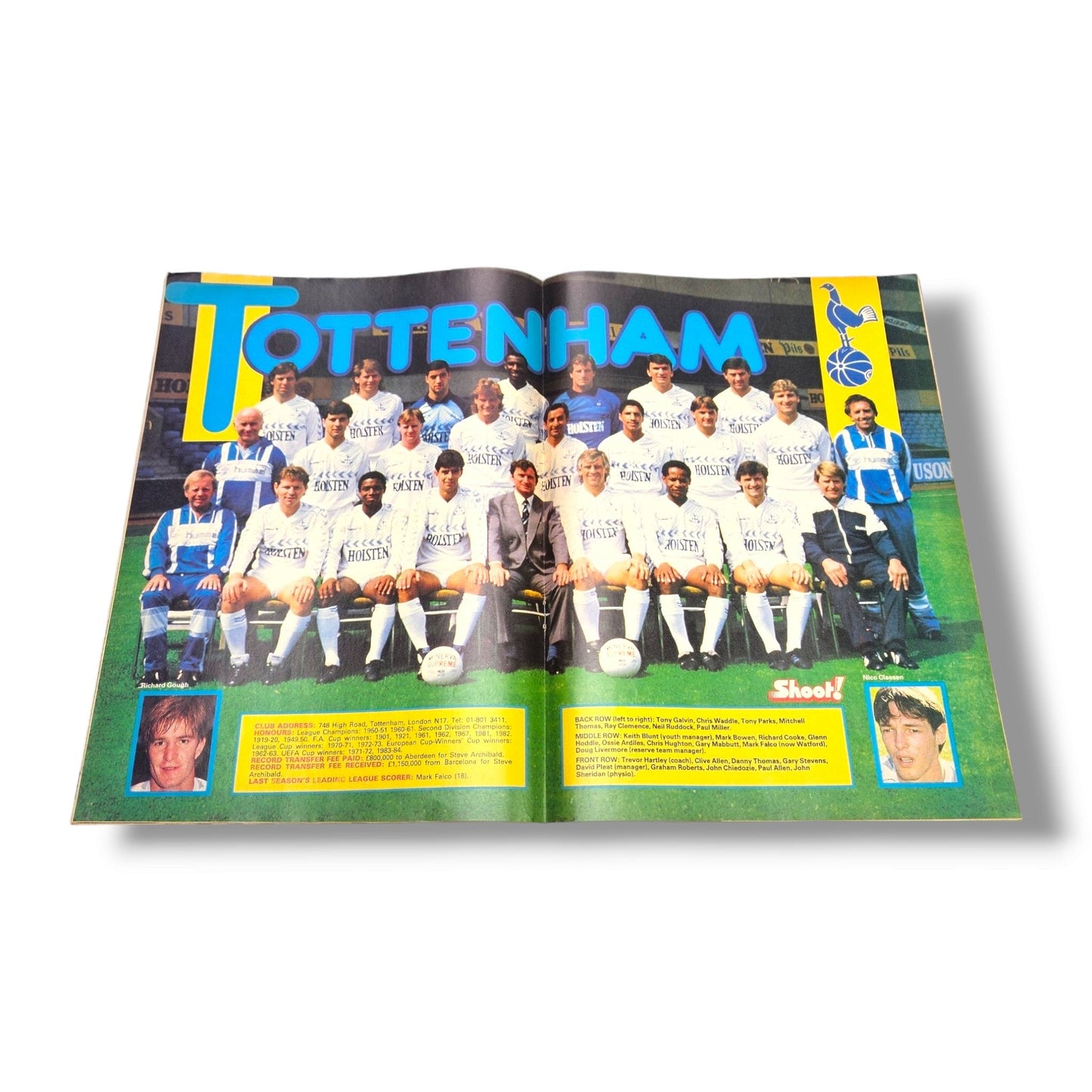SHOOT Magazine - 15th November 1986: Peter Beardsley