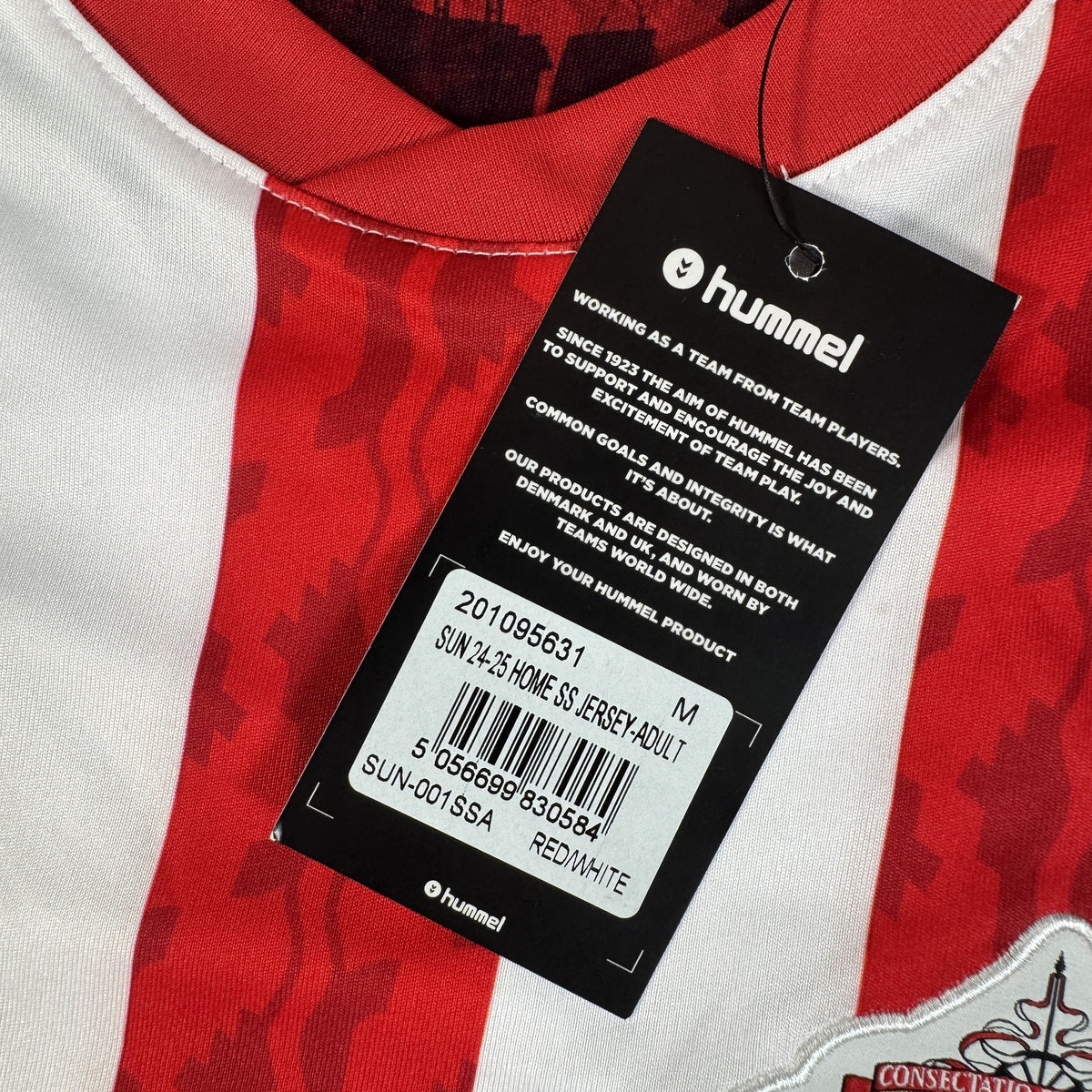 Sunderland 2024/2025 Home Football Shirt Medium BNWT
