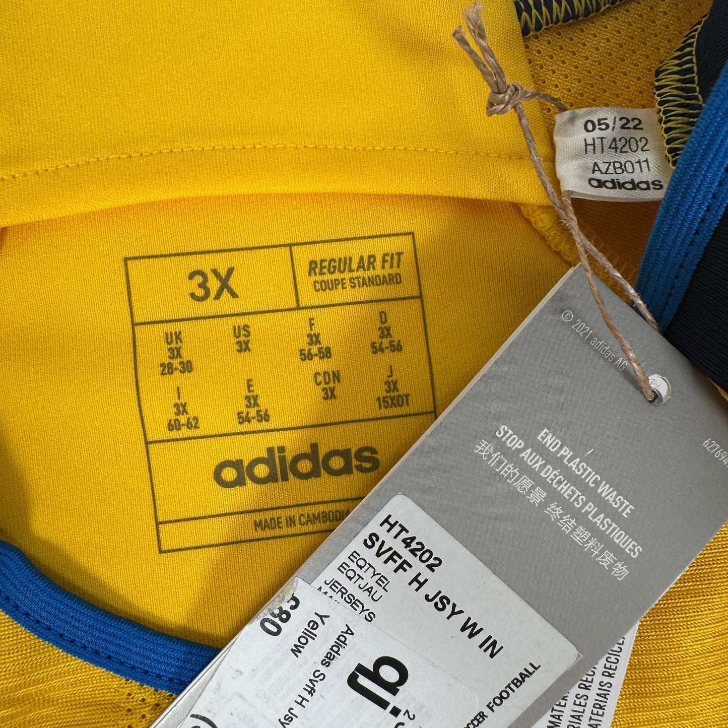 Sweden 2022/2023/2024 Home Football Shirt Womens 3X 28-30 BNWT