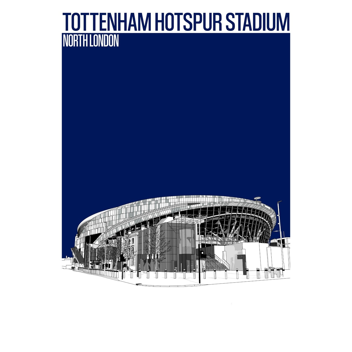 Tottenham Hotspur Stadium Football Artwork
