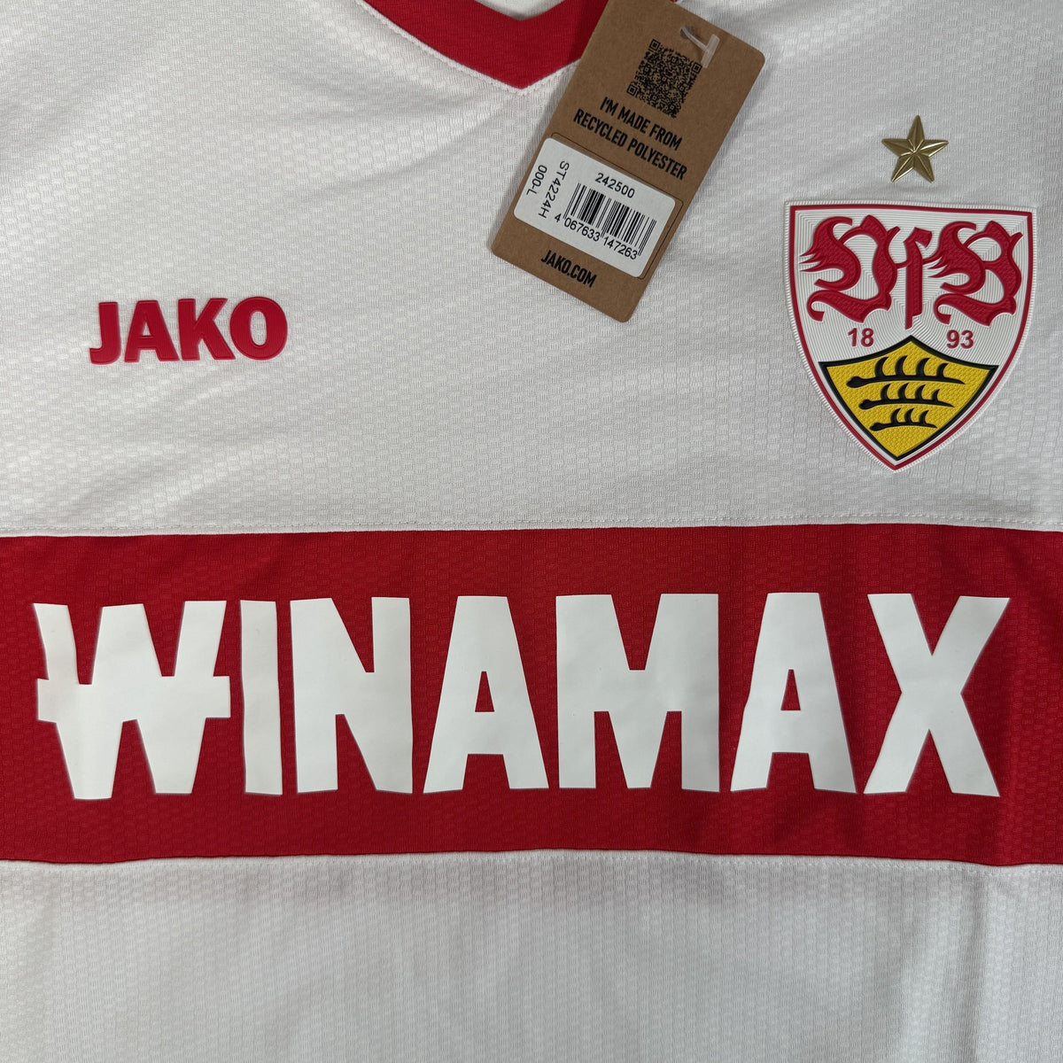 VfB Stuttgart 2024/2025 Home Football Shirt Large BNWT