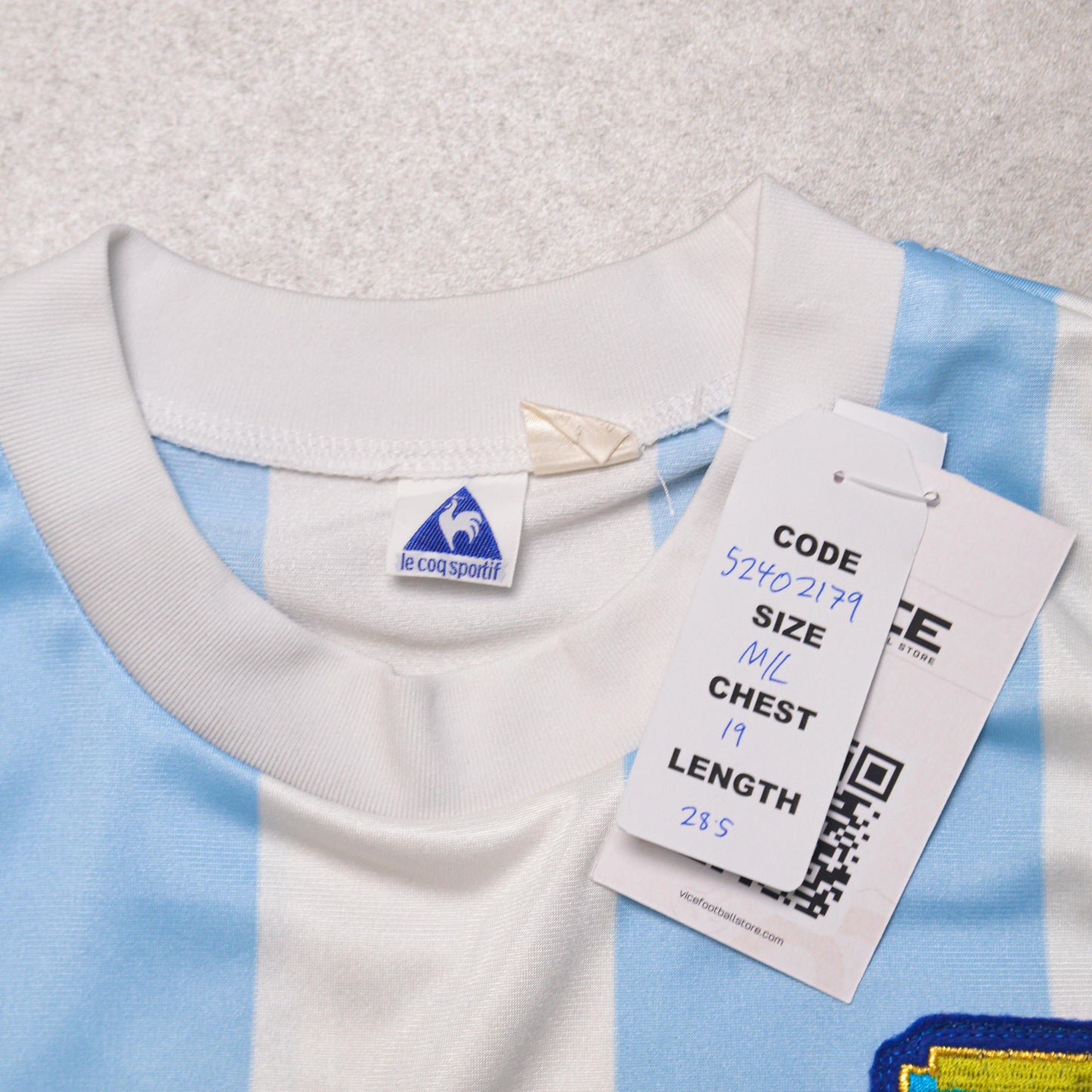 1986 Argentina Home Shirt Le Coq Sportif Maradona (M/L)