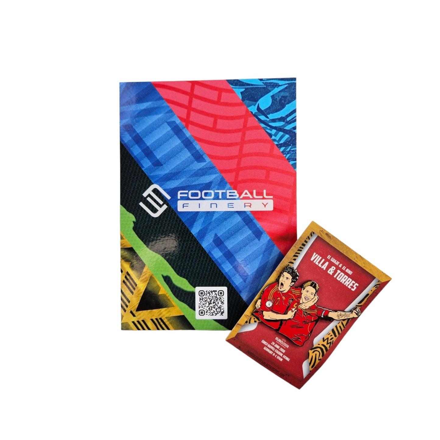 Villa & Torres - EURO 2008 Winners Football Icon Pin Badge