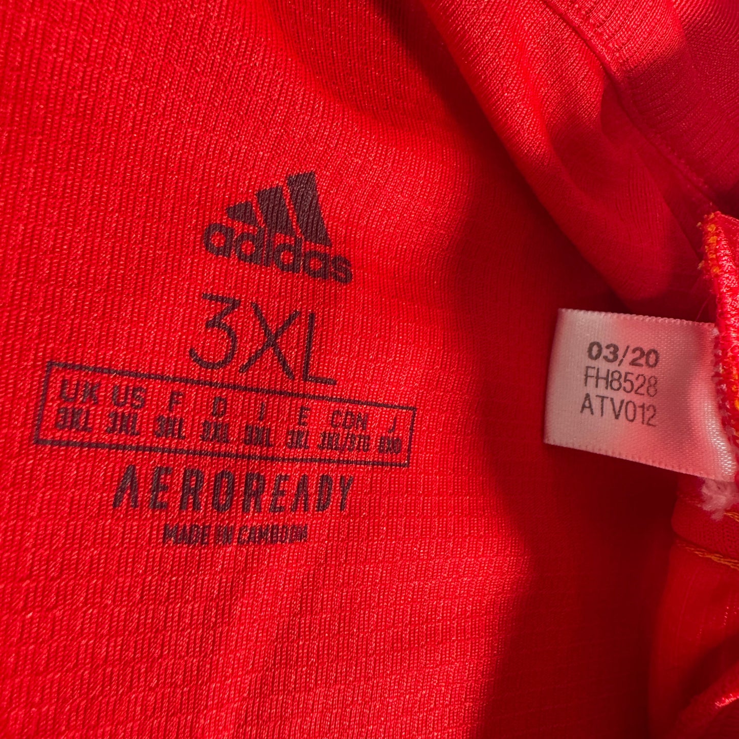 Wales 2020/2021/2022 Home Football Shirt 3XL XXXL