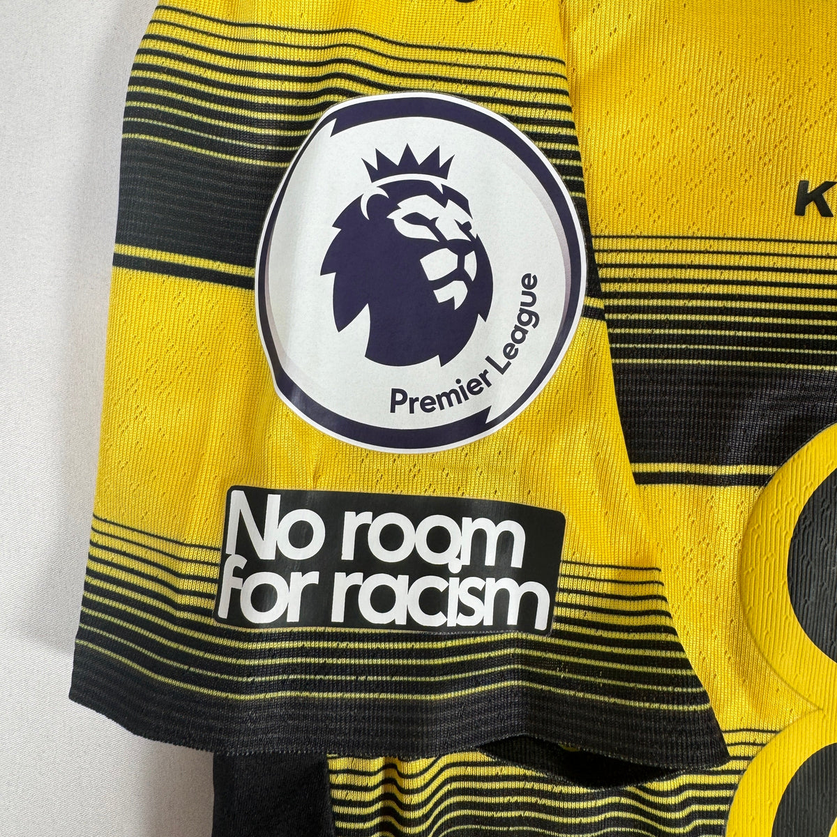 KING 7 Watford 2020/2021 Home Match Spec Poppy Football Shirt Large
