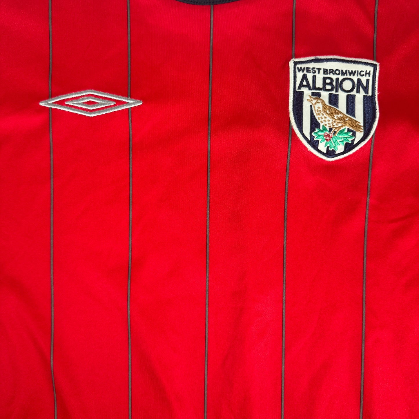 West Bromwich Albion 2009/2010 Away Long Sleeve Football Shirt XL