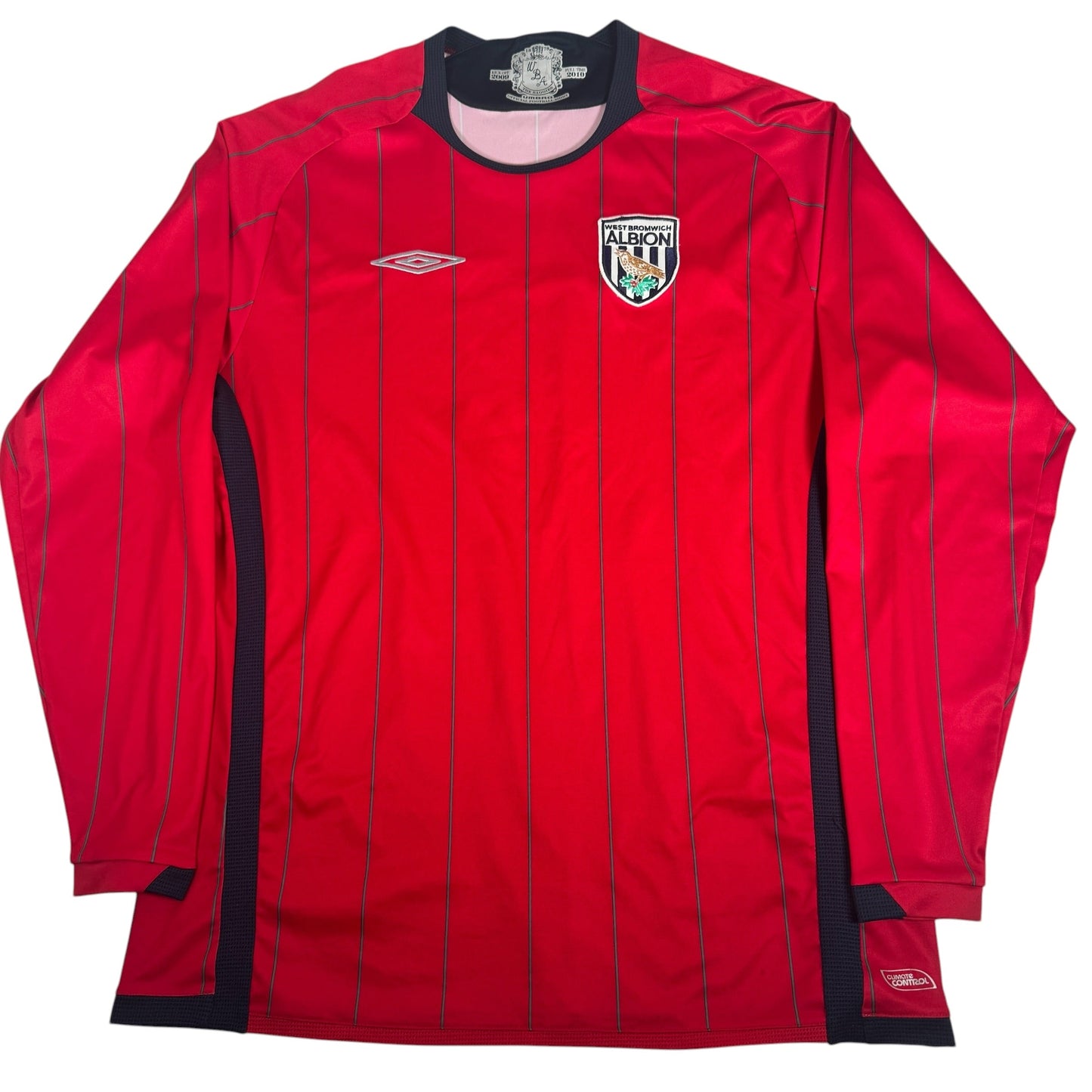West Bromwich Albion 2009/2010 Away Long Sleeve Football Shirt XL