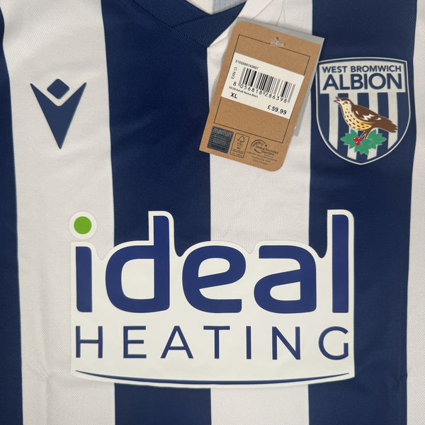 West Bromwich Albion 2025/2026 Home Football Shirt XL BNWT