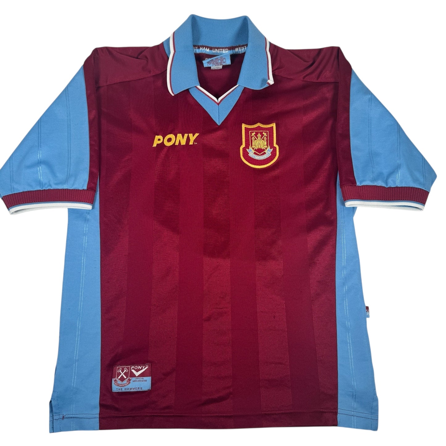 West Ham United 1997/1998 Home Football Shirt Small