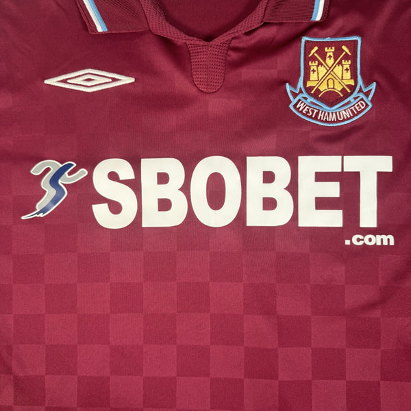 West Ham United 2009/2010 Home Long Sleeve Football Shirt XXL