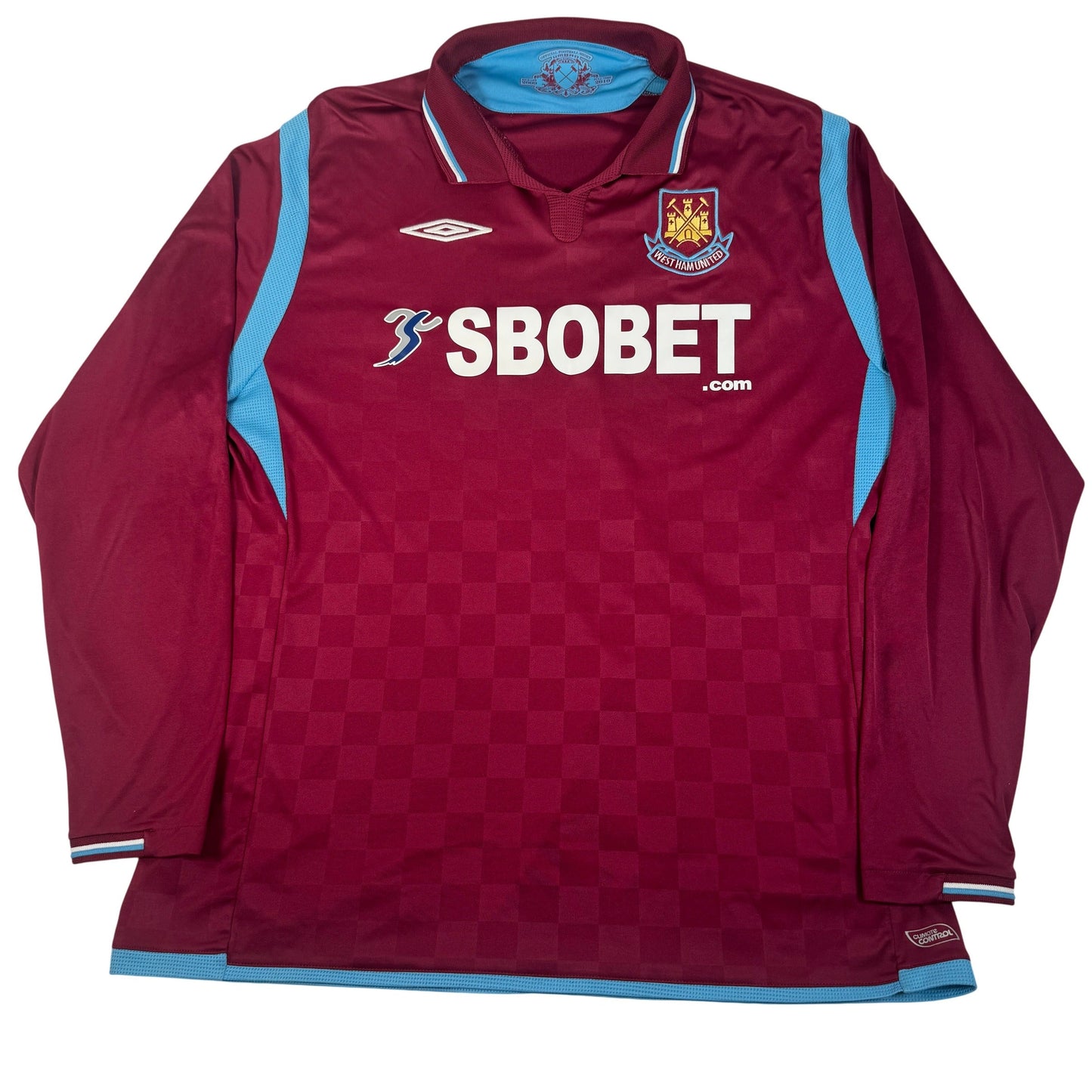 West Ham United 2009/2010 Home Long Sleeve Football Shirt XXL