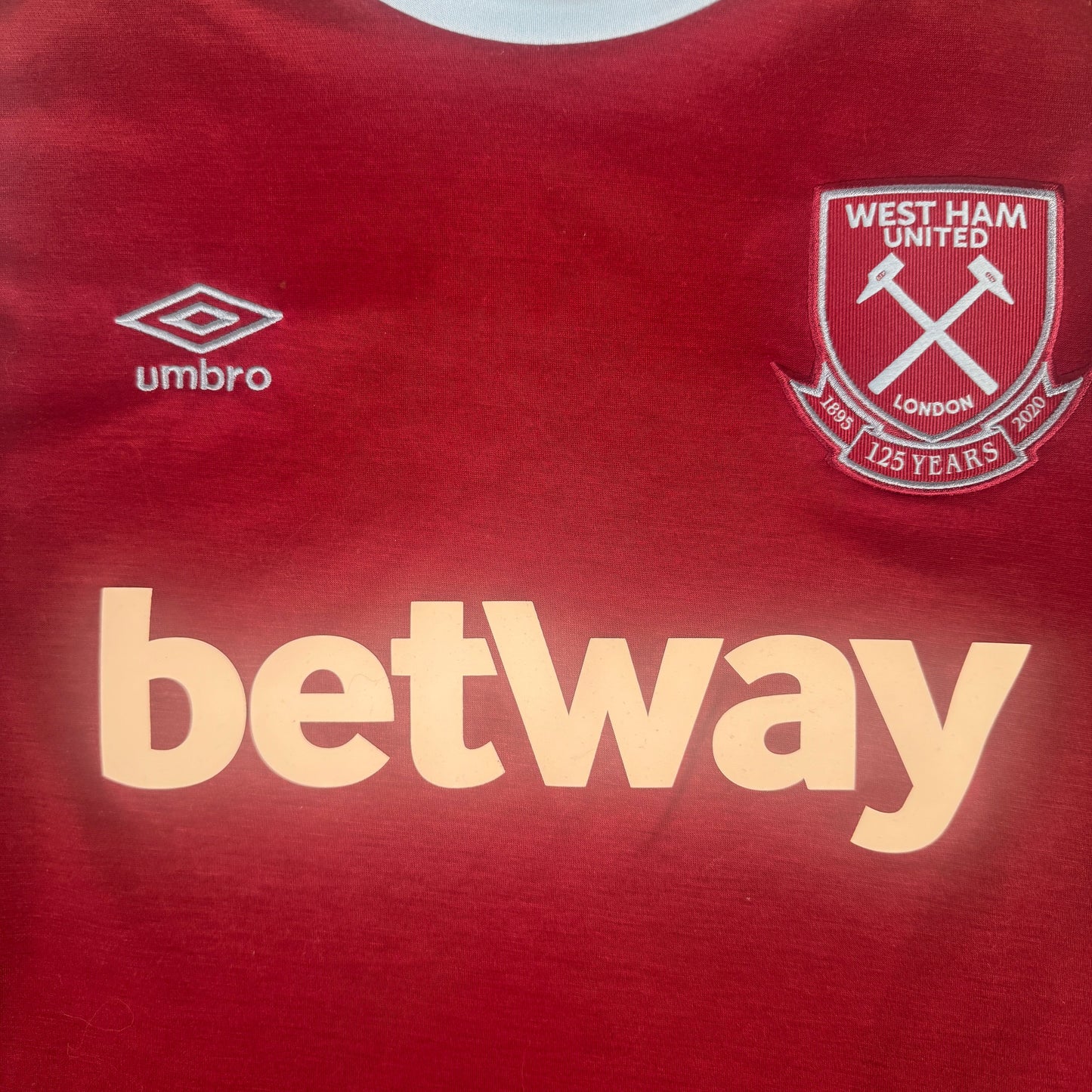 West Ham United 2020/2021 125 Years Home Football Shirt 2XL