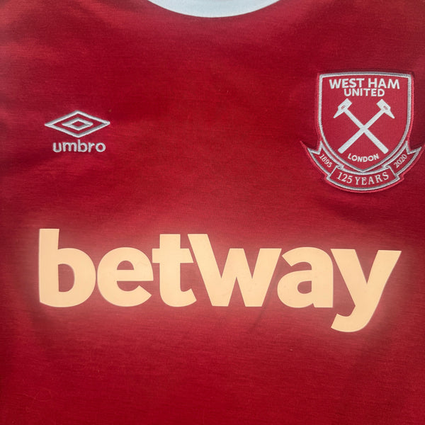 West Ham United 2020/2021 125 Years Home Football Shirt 2XL