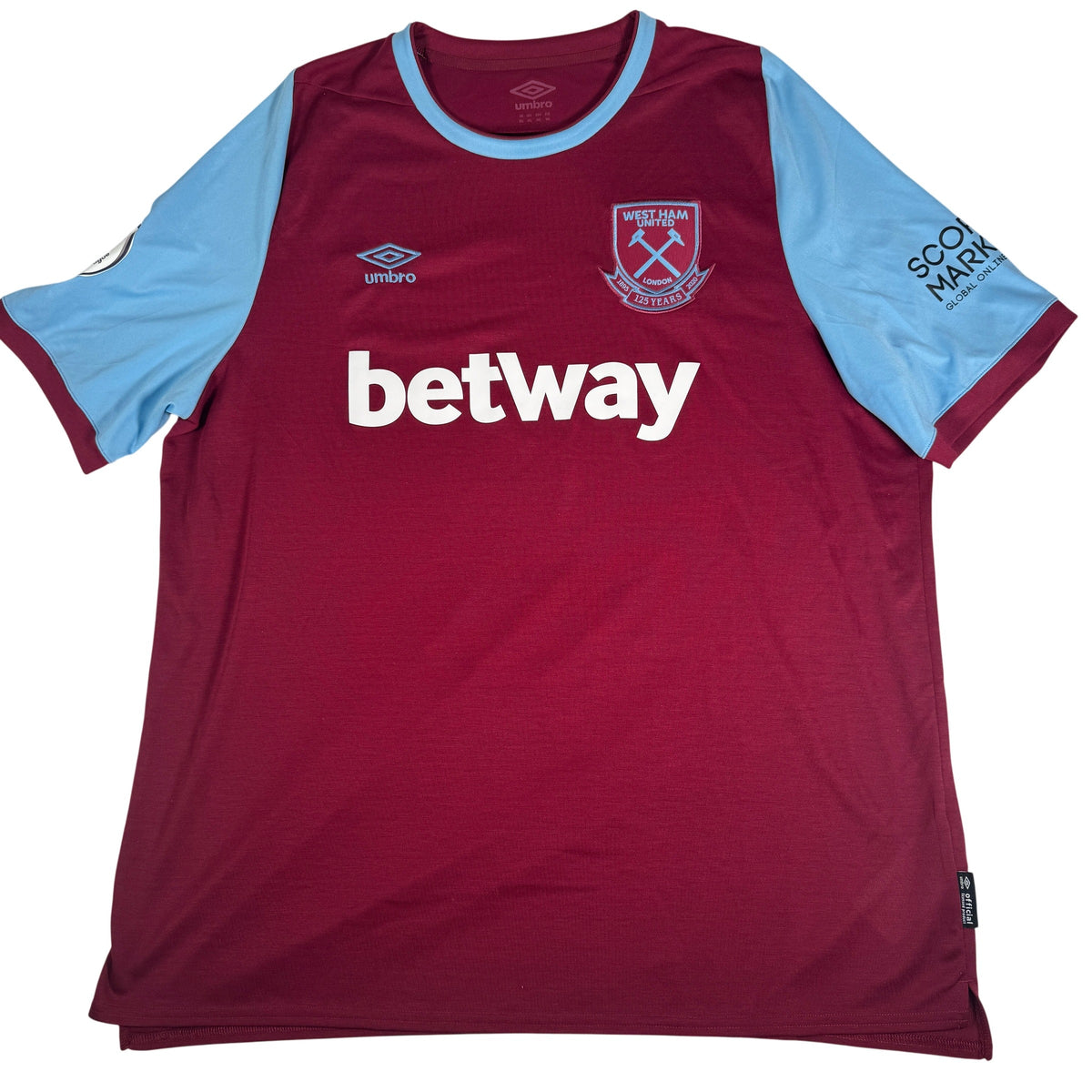 West Ham United 2020/2021 Home Football Shirt 3XL