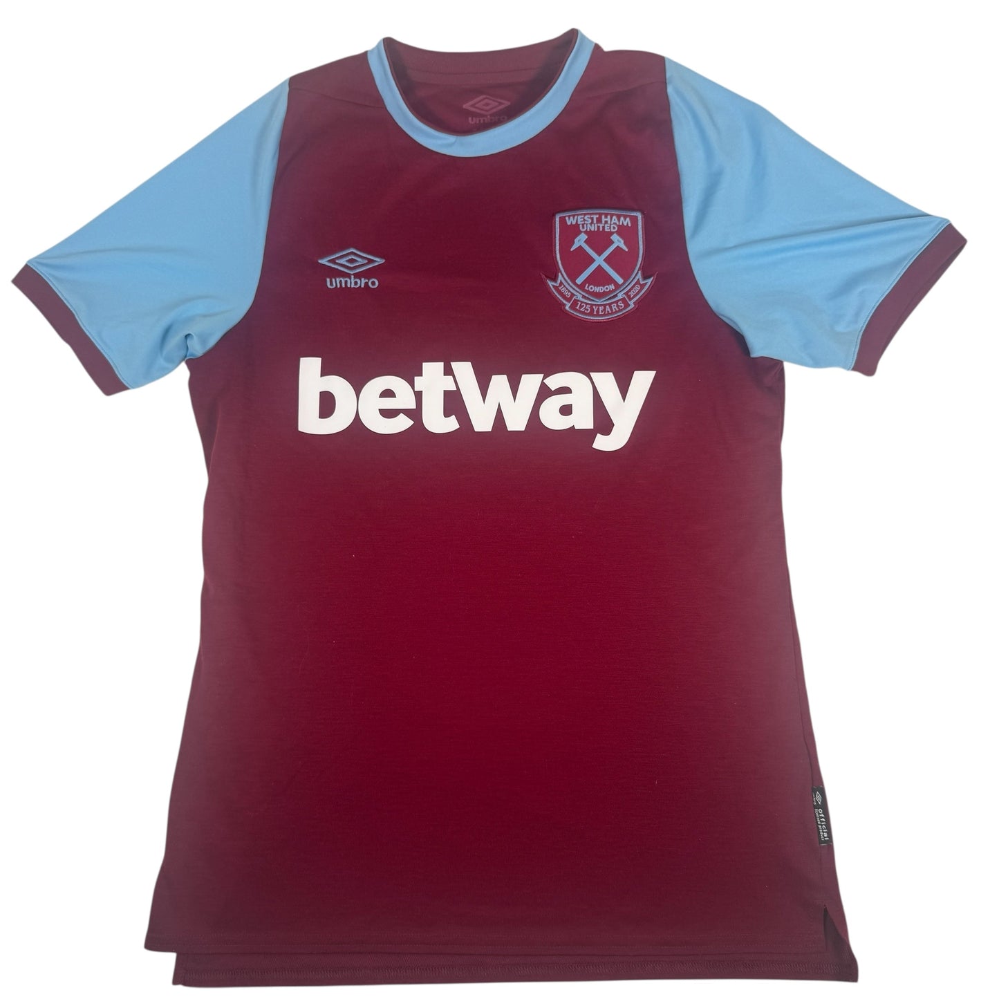 West Ham United 2020/2021 Home 125 Years Football Shirt Medium