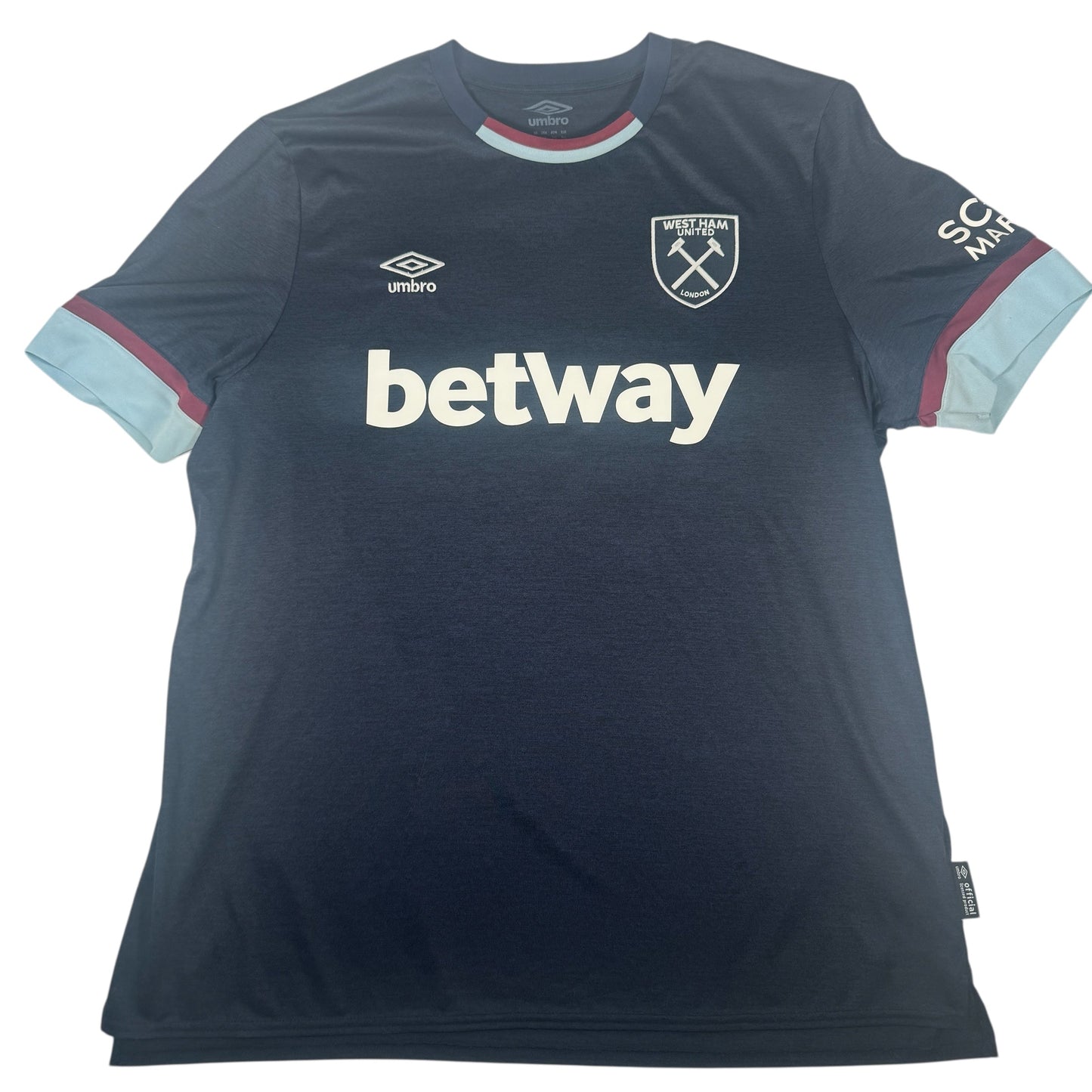 NOBLE 16 West Ham United 2021/2022 Third Football Shirt 2XL XXL