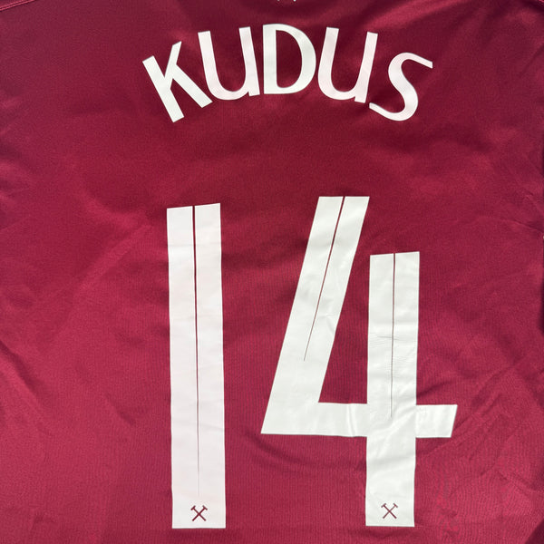 KUDUS 14 West Ham United 2023/2024 Conference League Home Football Shirt XL