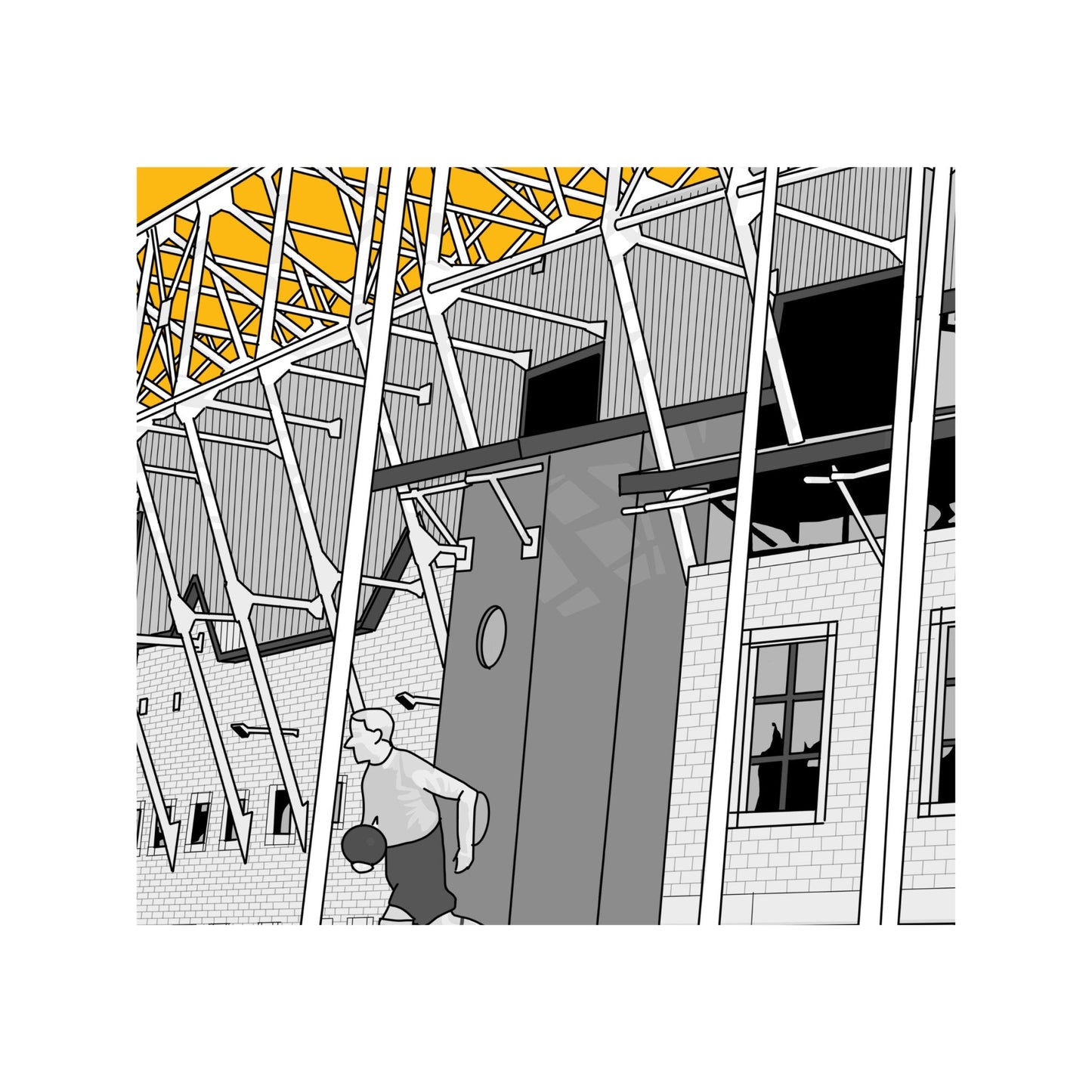 Wolverhampton Wanderers Football Artwork - Molineux Stadium